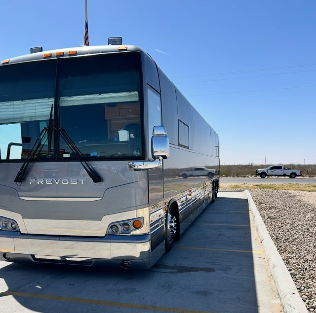 Our Bus Seattle showing off after a paint job